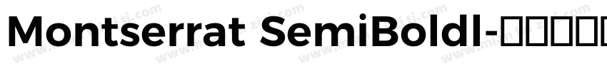 Montserrat SemiBoldl字体转换